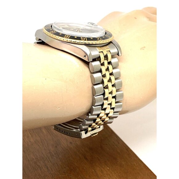 Rolex Men's Watch 1675 GMT Master Automatic Vintage 1979 Black Dial Two Tone - Picture 12 of 15